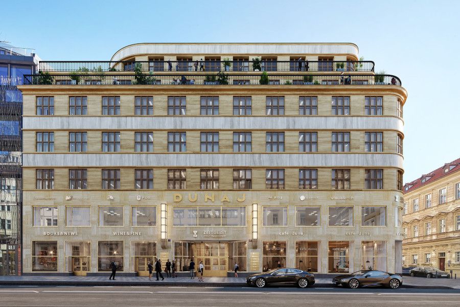 Palác Dunaj, ikonická konstruktivistická stavba v centru Prahy, se po rekonstrukci brzy zaskví v plné kráse